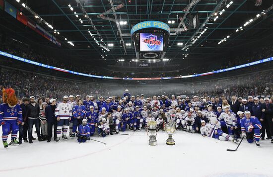 Honoring of HC SKA players, KHL Gagarin Cup winners