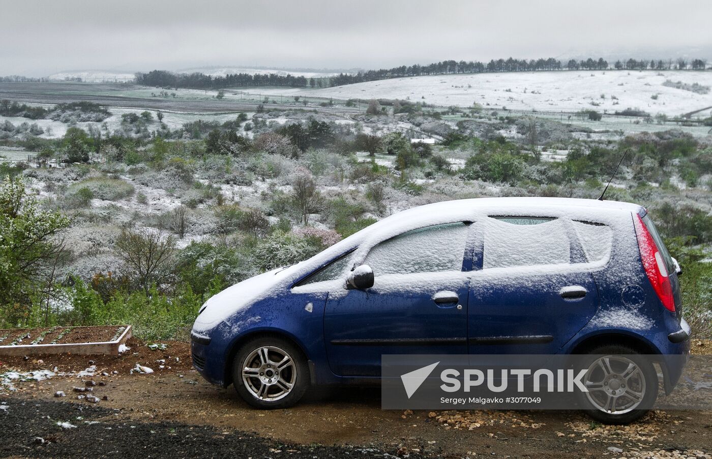 Snow in Crimea