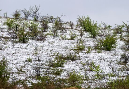 Snow in Crimea