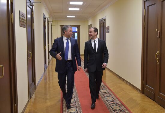 Prime Minister Dmitry Medvedev presents Government report at State Duma