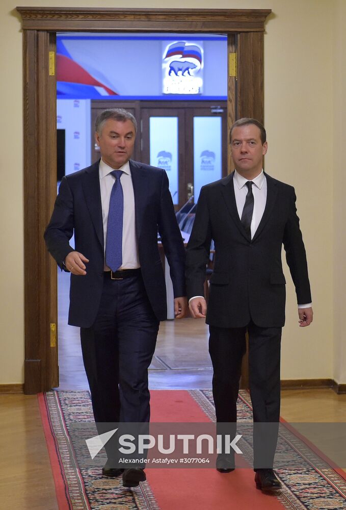 Prime Minister Dmitry Medvedev presents Government report at State Duma