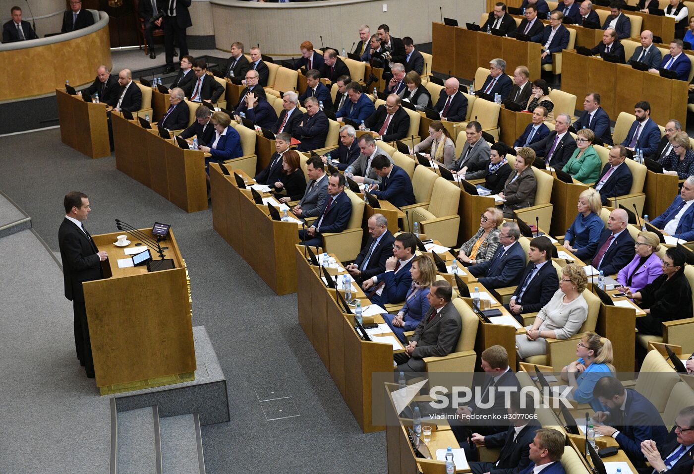 Prime Minister Dmitry Medvedev presents Government report at State Duma