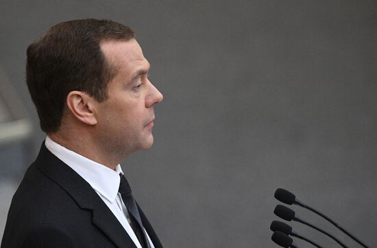Prime Minister Dmitry Medvedev presents Government report at State Duma