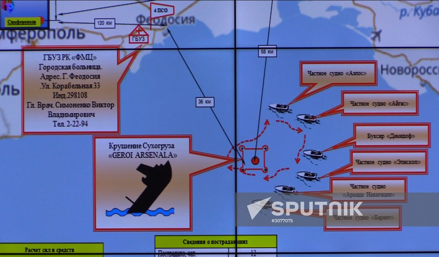 Search and rescue operation at Black Sea