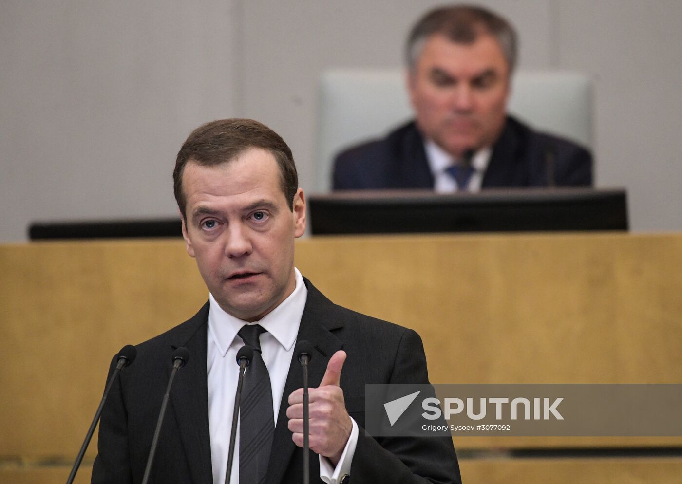 Prime Minister Dmitry Medvedev presents Government report at State Duma