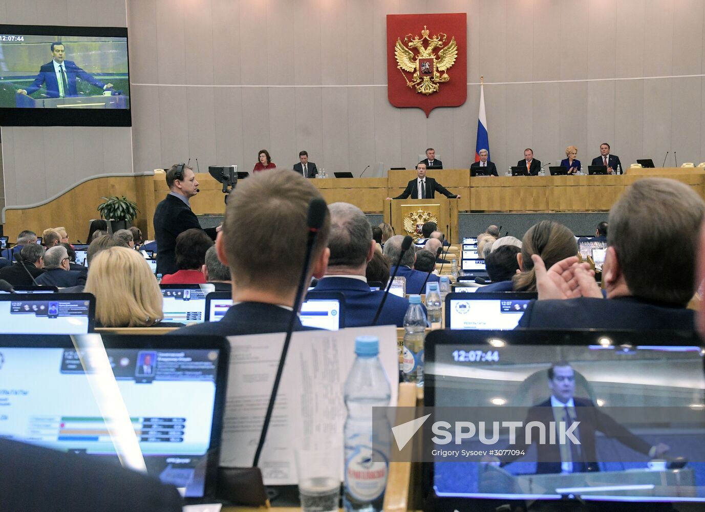 Prime Minister Dmitry Medvedev presents Government report at State Duma