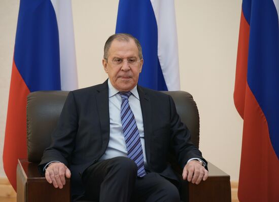 Foreign Minister Sergei Lavrov meets with President of Abkhazia Raul Khadjimba