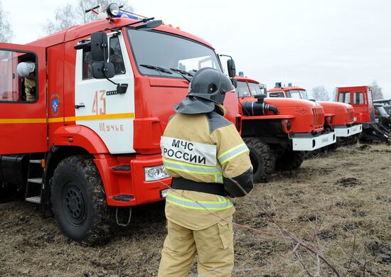 Emergencies Ministry holds wildfire drills in Chelyabinsk Region