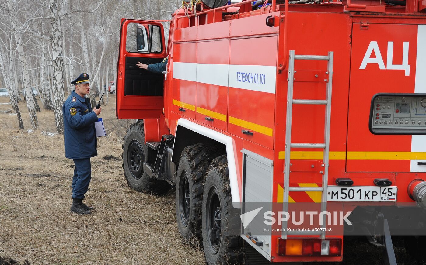Emergencies Ministry holds wildfire drills in Chelyabinsk Region