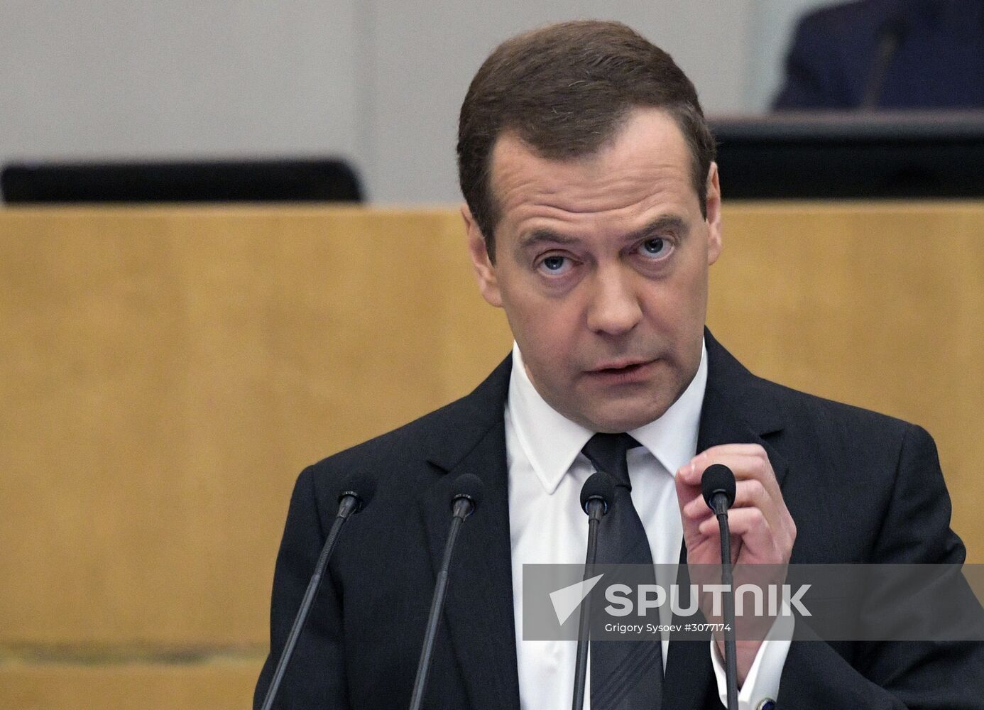 Prime Minister Dmitry Medvedev presents Government report at State Duma