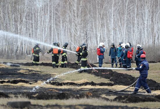 Emergencies Ministry holds wildfire drills in Chelyabinsk Region