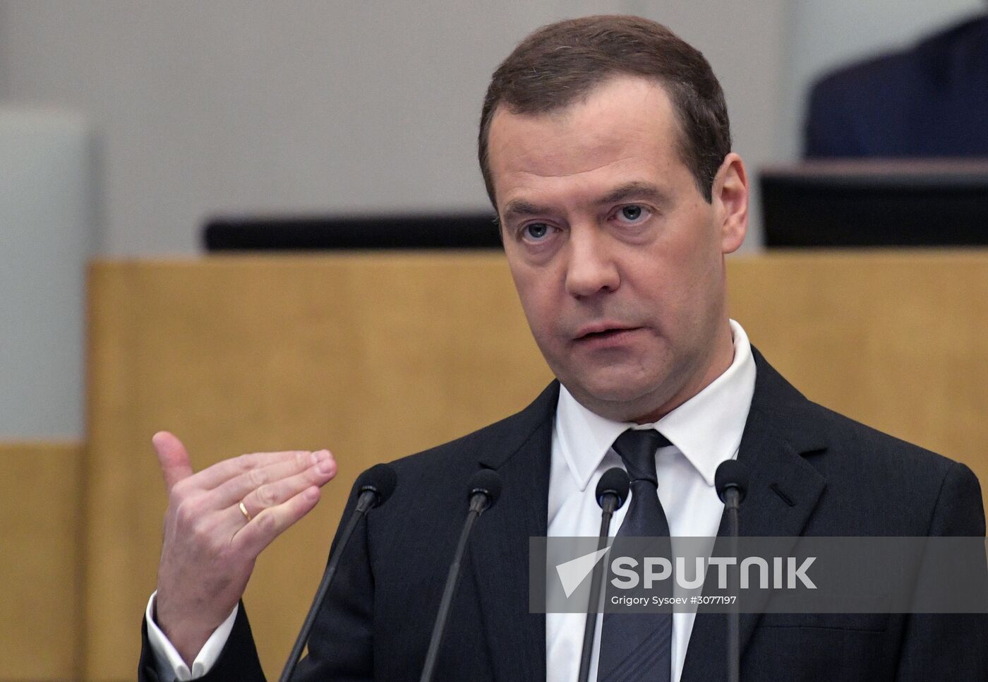 Prime Minister Dmitry Medvedev presents Government report at State Duma