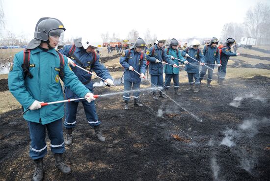Emergencies Ministry holds wildfire drills in Chelyabinsk Region