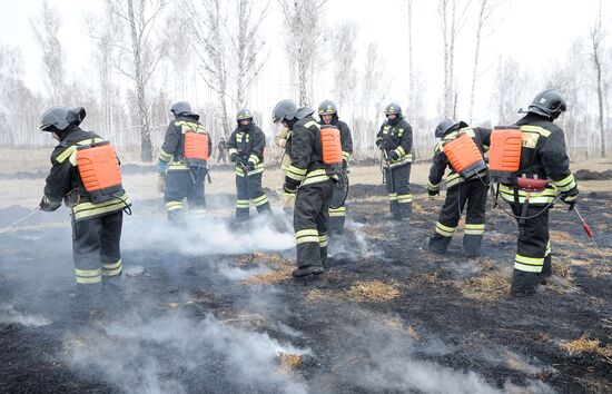 Emergencies Ministry holds wildfire drills in Chelyabinsk Region
