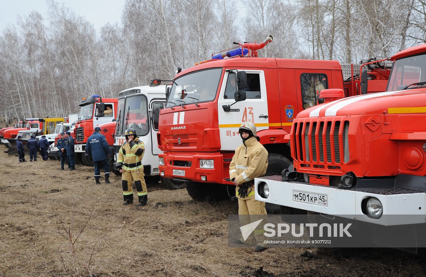 Emergencies Ministry holds wildfire drills in Chelyabinsk Region