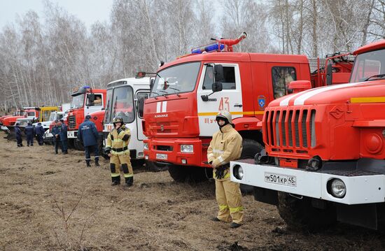 Emergencies Ministry holds wildfire drills in Chelyabinsk Region