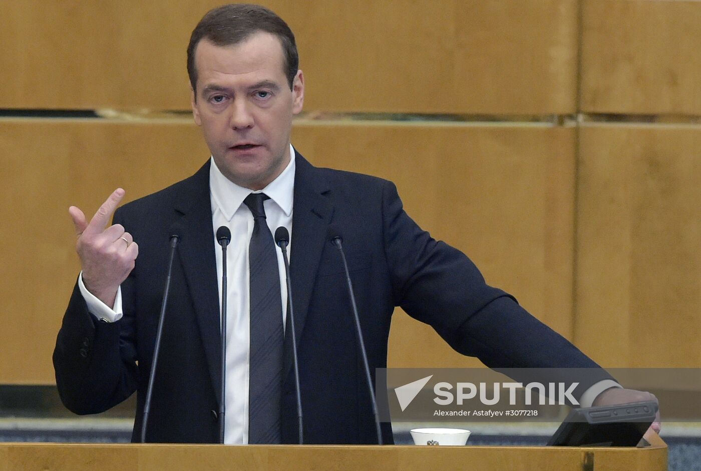 Prime Minister Dmitry Medvedev presents Government report at State Duma