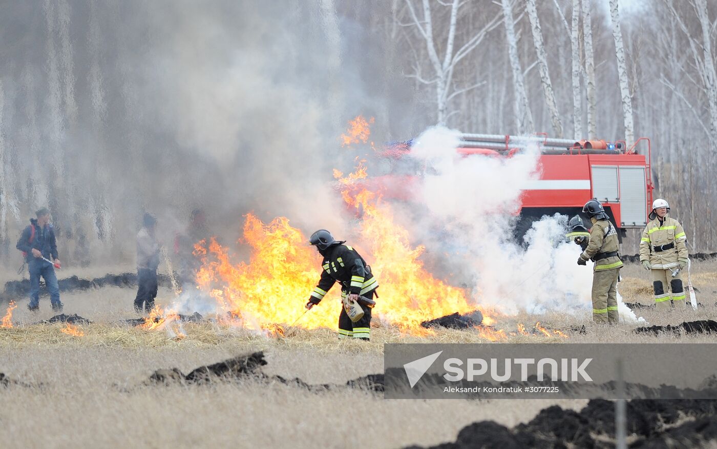 Emergencies Ministry holds wildfire drills in Chelyabinsk Region