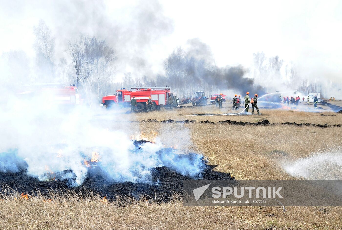 Emergencies Ministry holds wildfire drills in Chelyabinsk Region
