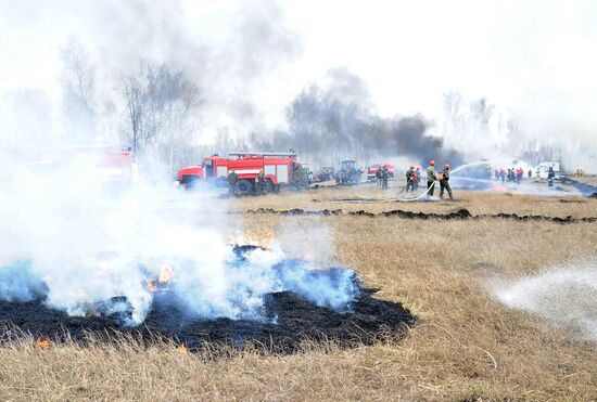 Emergencies Ministry holds wildfire drills in Chelyabinsk Region