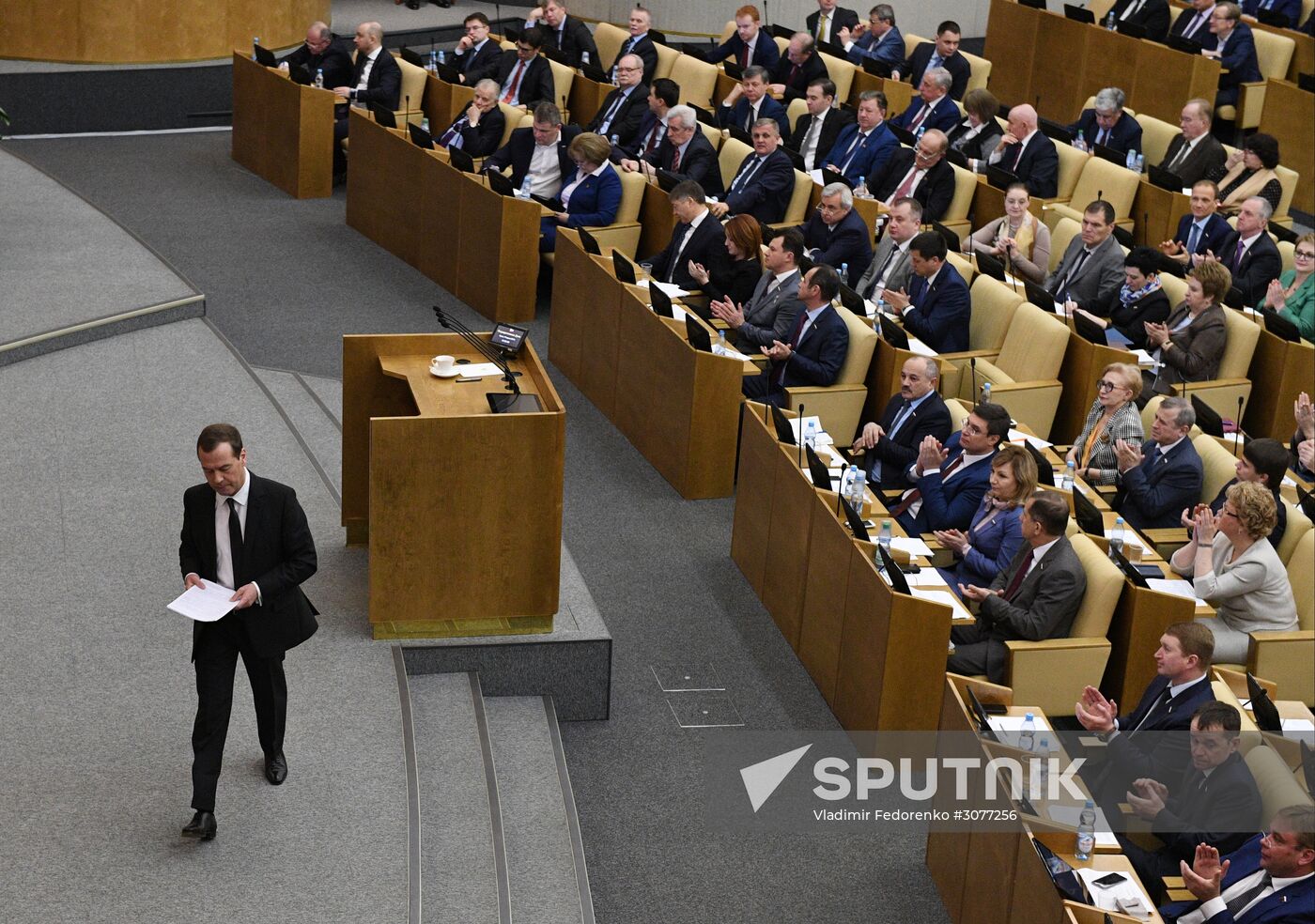 Prime Minister Dmitry Medvedev presents Government report at State Duma