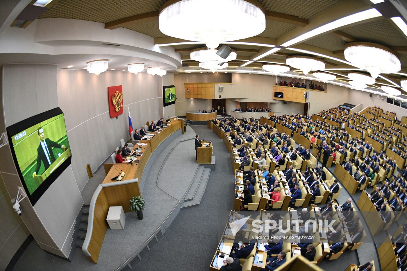 Prime Minister Dmitry Medvedev presents Government report at State Duma