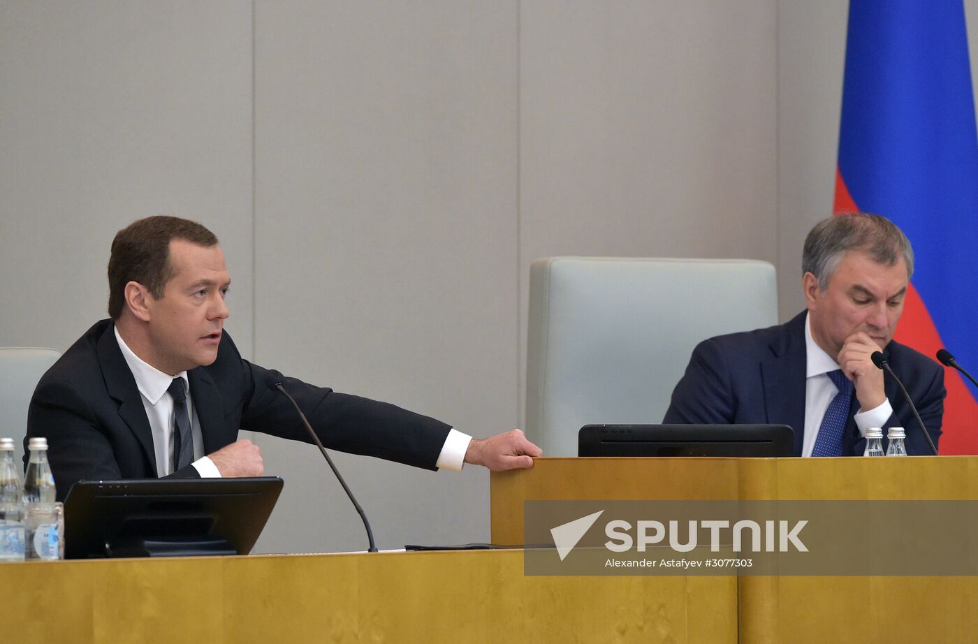 Prime Minister Dmitry Medvedev presents Government report at State Duma