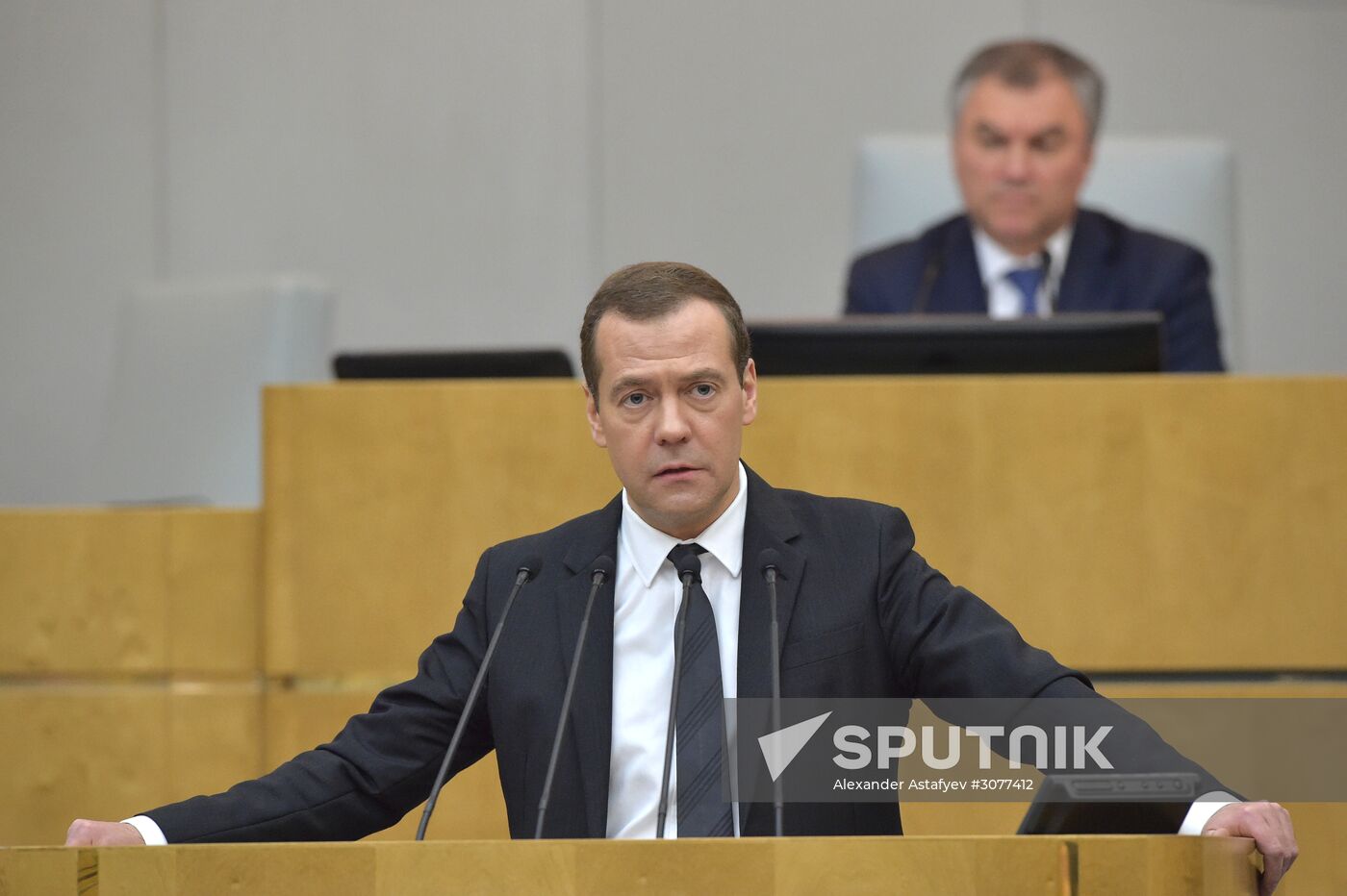 Prime Minister Dmitry Medvedev presents Government report at State Duma