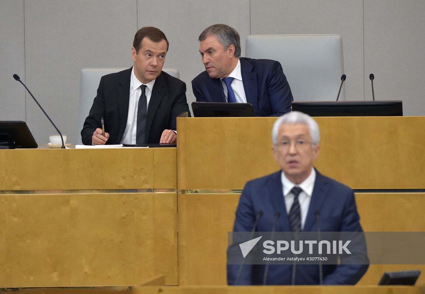 Prime Minister Dmitry Medvedev presents Government report at State Duma