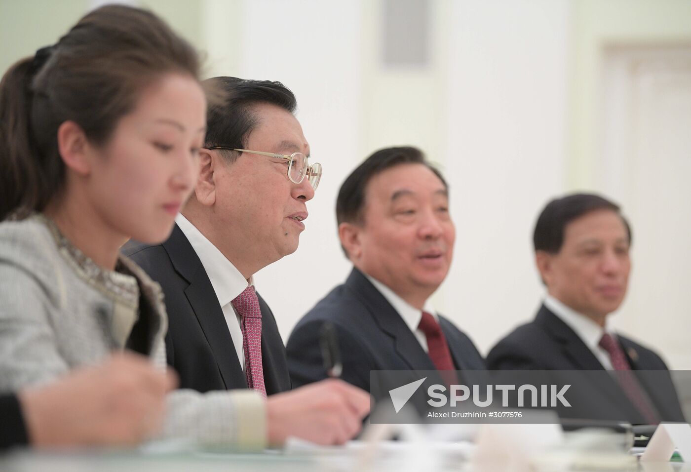 President Vladimir Putin's meeting with China's NPC Standing Committee Chairman Zhang Dejiang