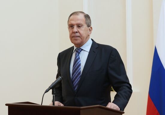 Foreign Minister Sergei Lavrov meets with President of Abkhazia Raul Khadjimba