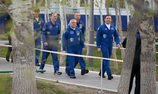 Soyuz-FG carrier rocket with manned spacecraft Soyuz MS-04 launches from Baikonur
