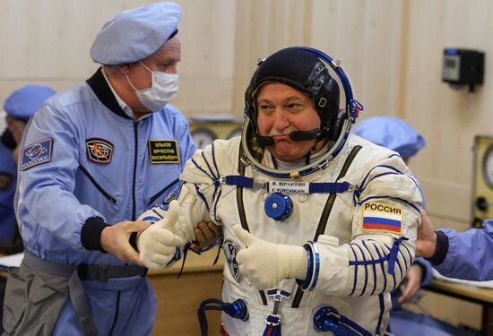 Soyuz-FG carrier rocket with manned spacecraft Soyuz MS-04 launches from Baikonur