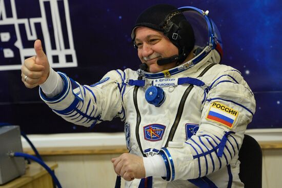 Soyuz-FG carrier rocket with manned spacecraft Soyuz MS-04 launches from Baikonur