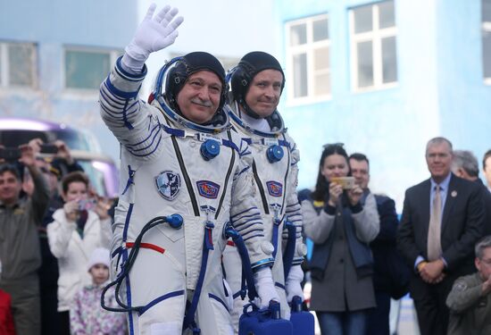 Soyuz-FG carrier rocket with manned spacecraft Soyuz MS-04 launches from Baikonur