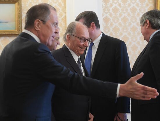 Russian Foreign Minister Sergei Lavrov meets with Prince Shah Karim Al Hussaini, Aga Khan IV