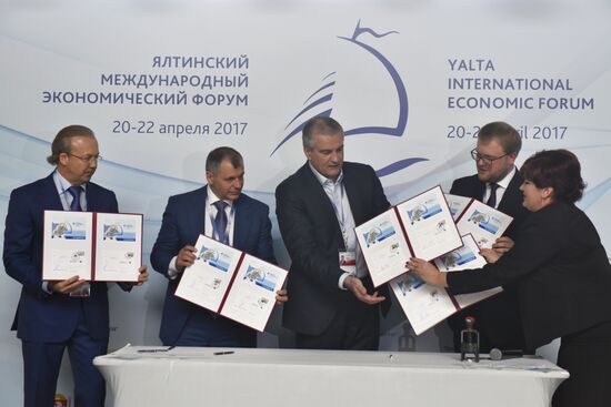 Yalta International Economic Forum in Crimea. Day One