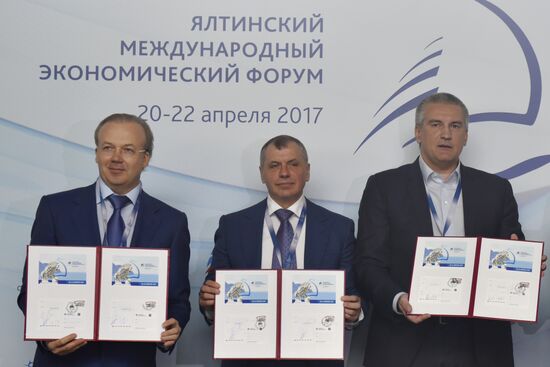 Yalta International Economic Forum in Crimea. Day One