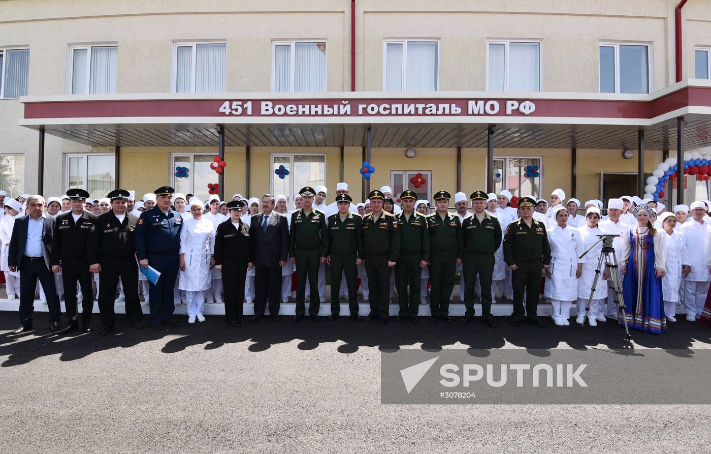 Opening of new hospital building at Russia's military base No. 201 in Tajikistan
