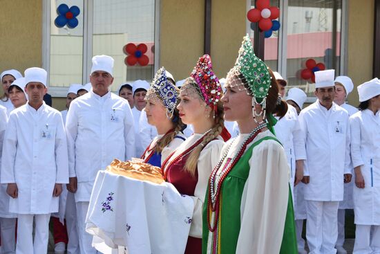 Opening of new hospital building at Russia's military base No. 201 in Tajikistan