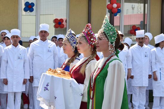 Opening of new hospital building at Russia's military base No. 201 in Tajikistan