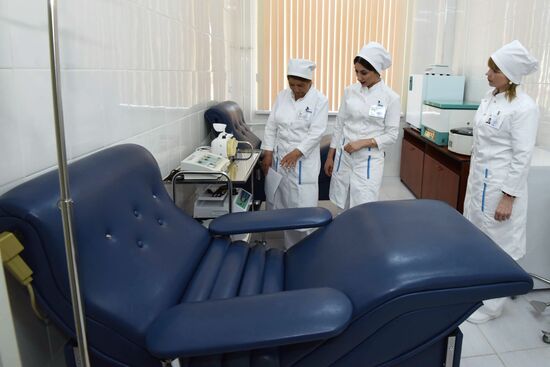 Opening of new hospital building at Russia's military base No. 201 in Tajikistan