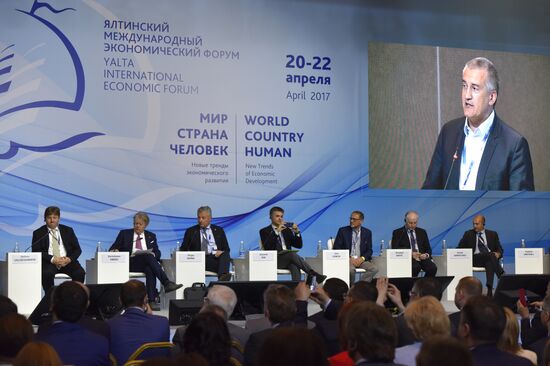 Yalta International Economic Forum in Crimea. Day One