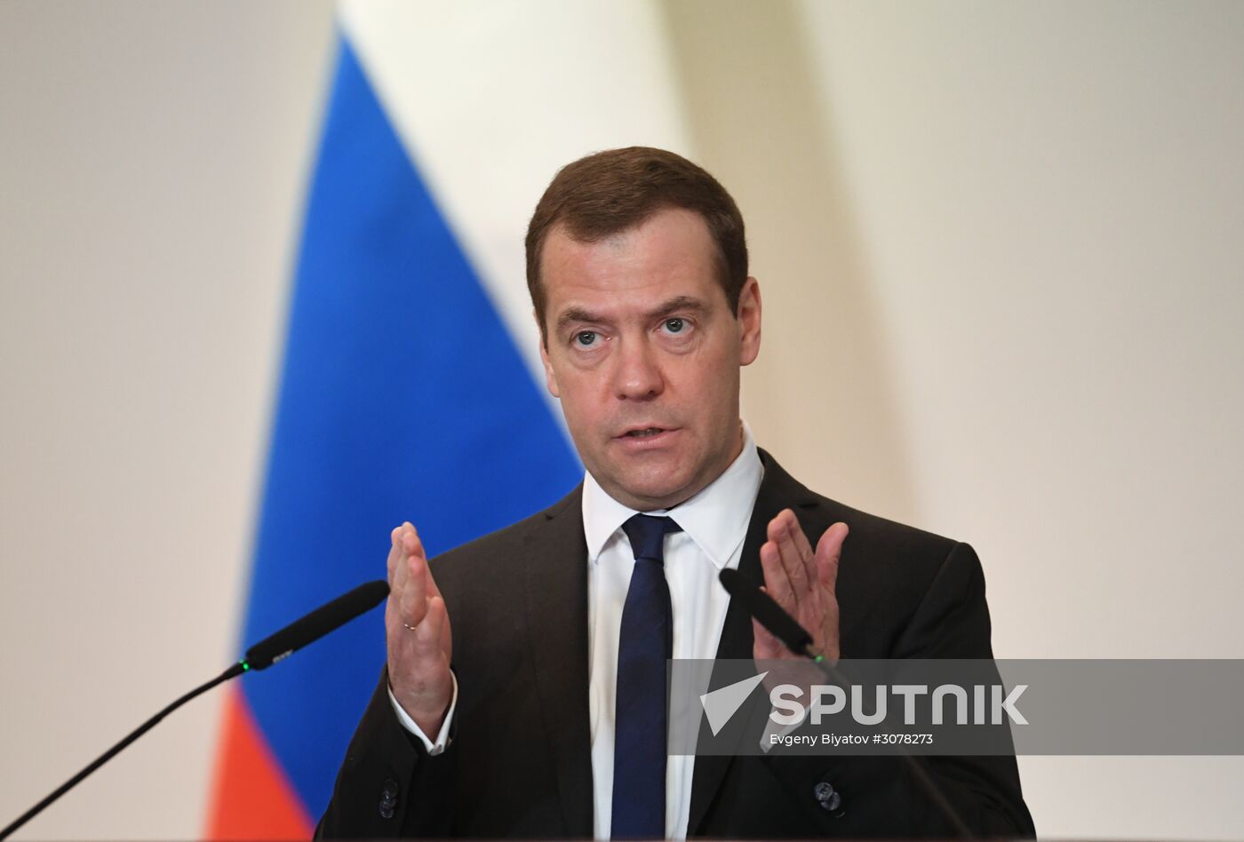 Russian Prime Minister Dmitry Medvedev attends expanded meeting of Finance Ministry Board
