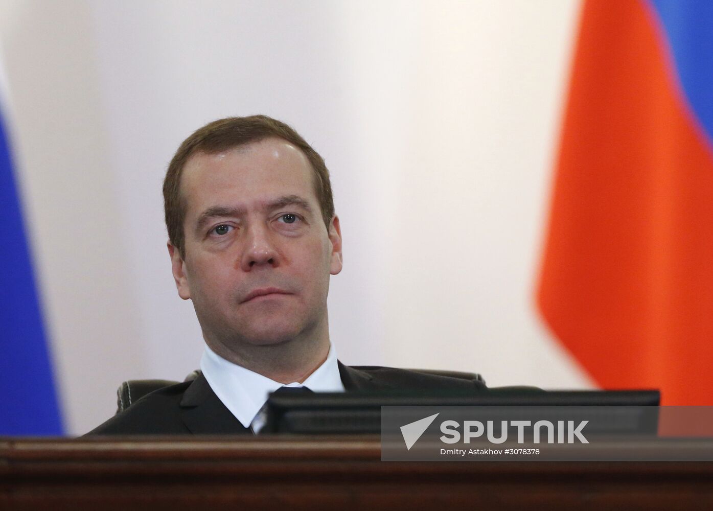 Russian Prime Minister Dmitry Medvedev attends expanded meeting of Finance Ministry Board