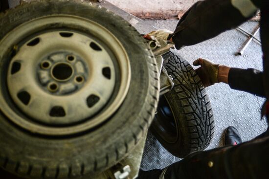 Tire service center in Veliky Novgorod