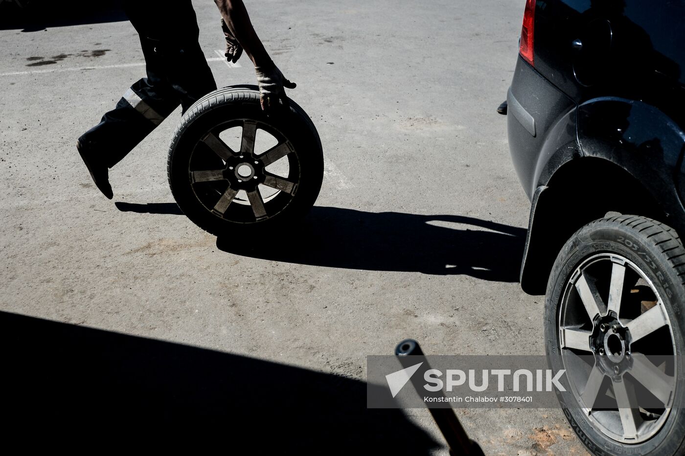 Tire service center in Veliky Novgorod