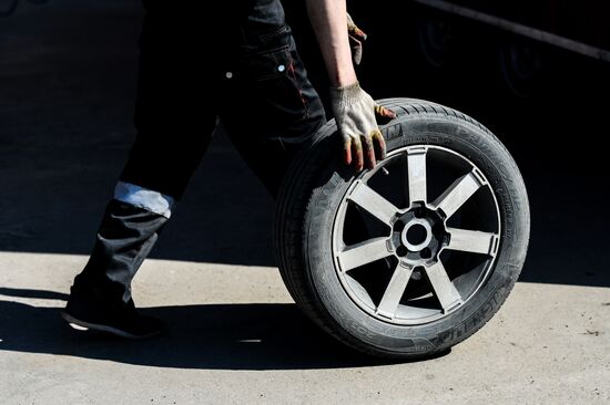 Tire service center in Veliky Novgorod