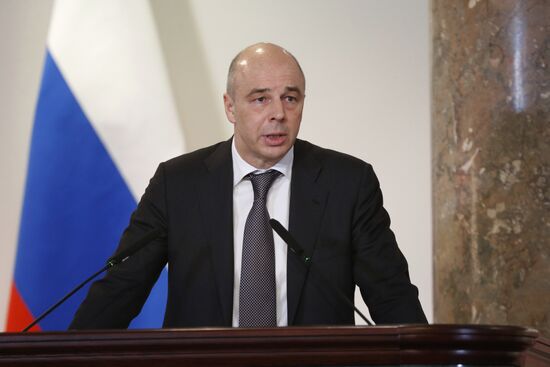 Russian Prime Minister Dmitry Medvedev attends expanded meeting of Finance Ministry Board