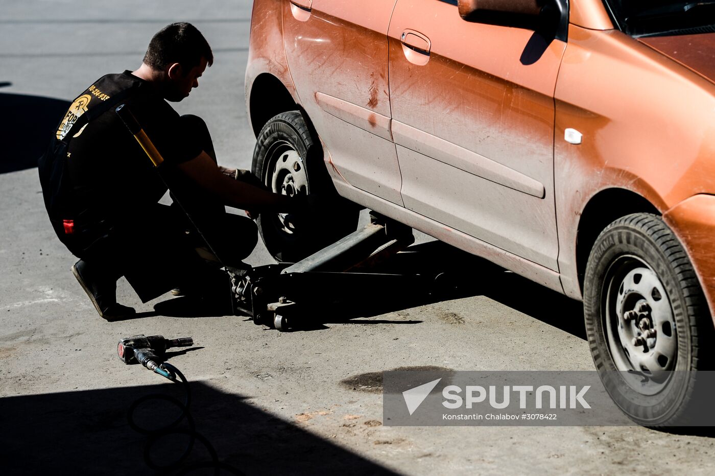 Tire service center in Veliky Novgorod